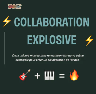 Visuel issu du post Instagram annonçant une collab' inédite pour le Vib festival